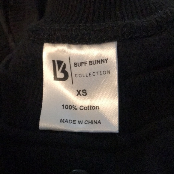 Buff Bunny Black Catalyst Cropped Sweatshirt - Picture 3 of 6